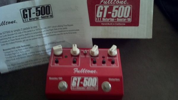 Pedal Fulltone Gt-500 distortion/OD-VENDIDO